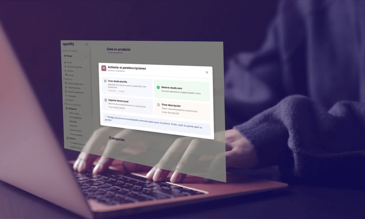 IA para redacción de productos en Pedify