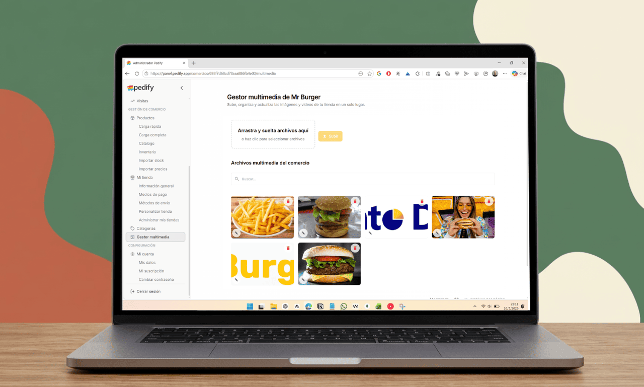 Gestor multimedia centralizado de Pedify